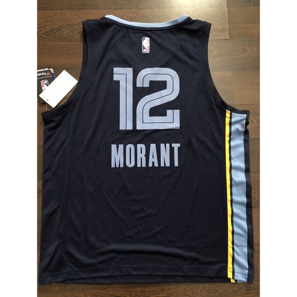 Fanatics Memphis Grizzlies Ja Morant 12 NBA Fastbreak Jersey Mens L Navy - Picture 6 of 12